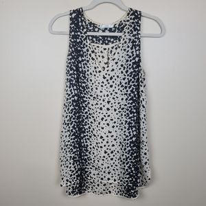 Vince 100% Silk Animal Print Tank Top size S